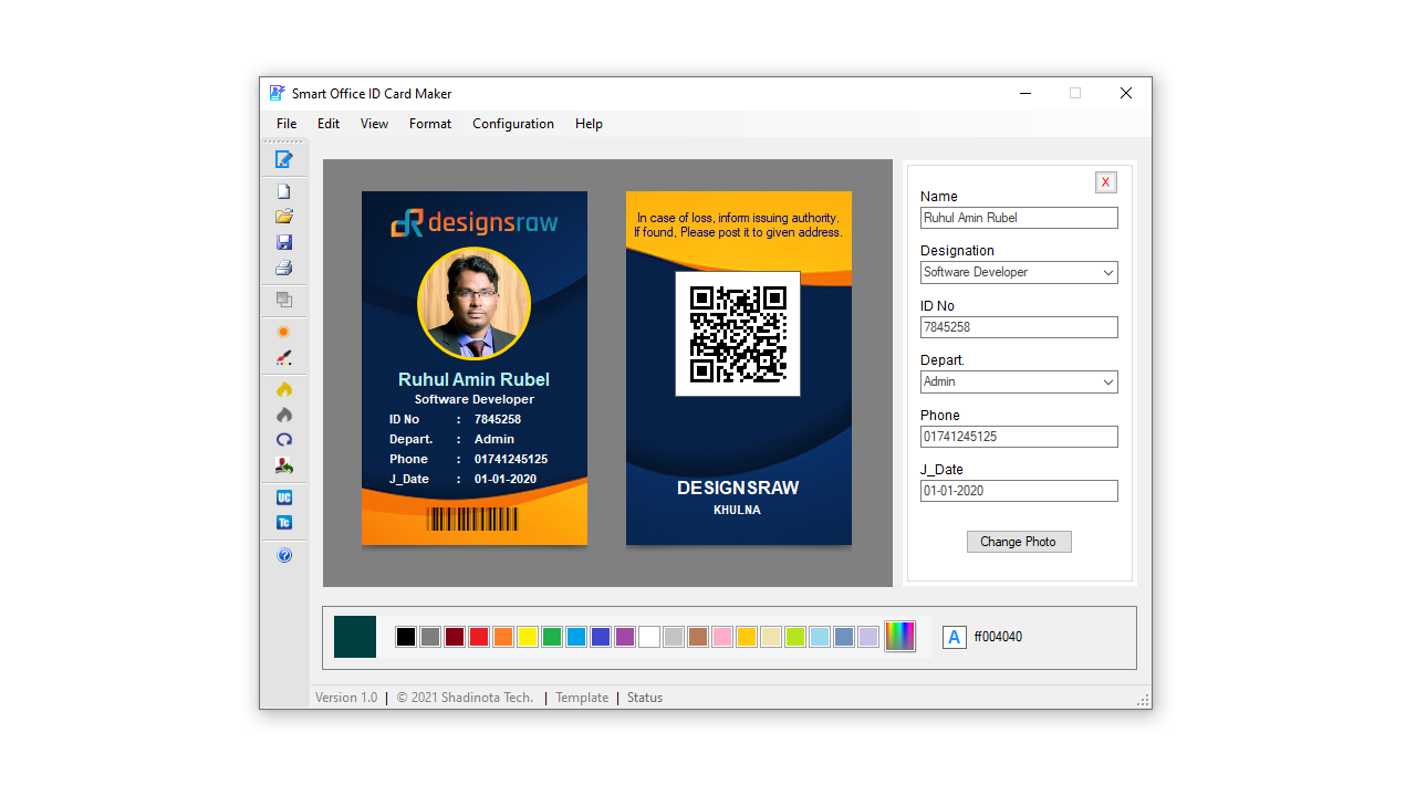 Smart Office ID Card Maker Professional ID Card in Minutes by